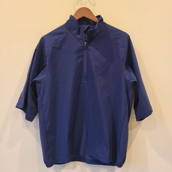 zero restriction Other - Zero Restriction Mens Tour Series 1/2 Zip Golf Windbreaker Shirt Small Navy